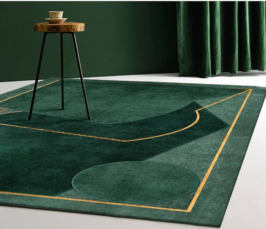 110×210 \"Green Emerald” ViNTAGE RUG Amazon.com: Vintage Emerald Green Texture Area Rug, Abstract